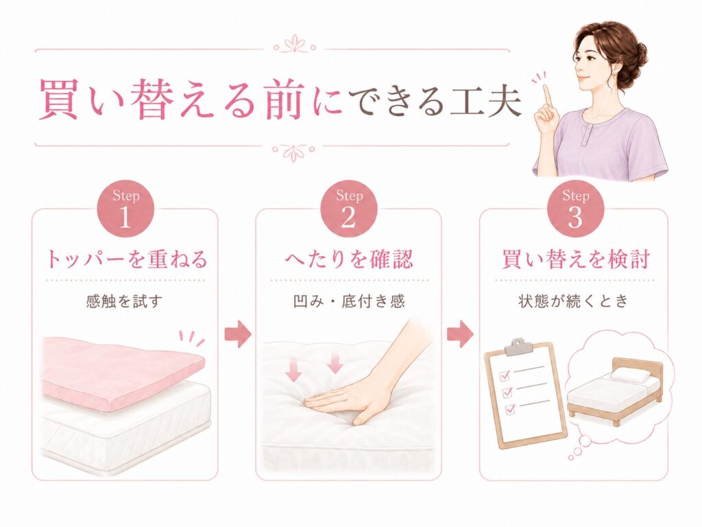 マットレスを買い替える前に確認したい3つの手順