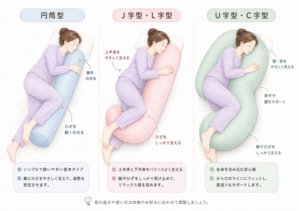 形状比較図のイラスト