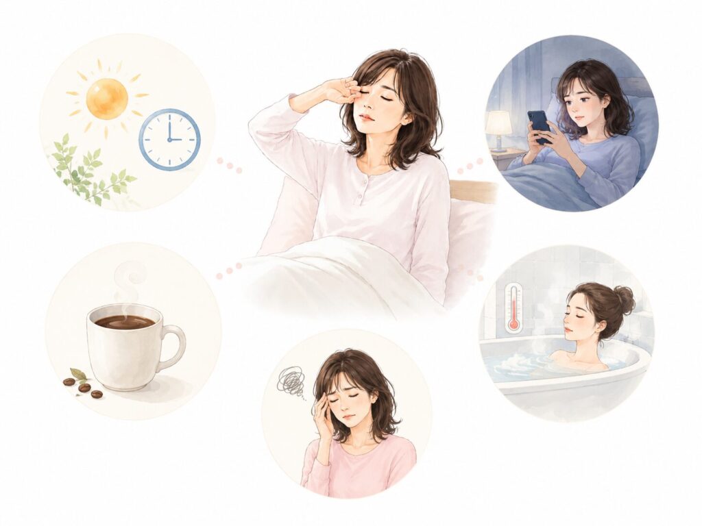 眠りが浅くなる5つの原因